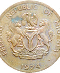 1974 One Kobo Nigeria Coin