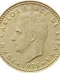 1975 One Peseta Spain Juan Carlos I Coin, real date is 1978