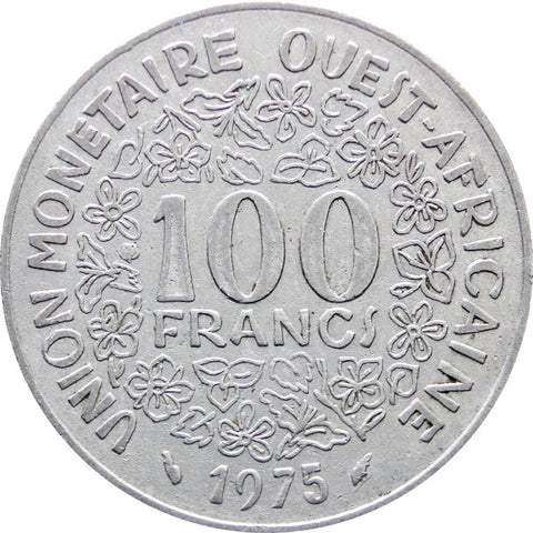 1975 Western Africa 100 Francs Coin