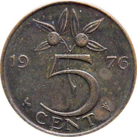 1976 5 Cent Netherlands Juliana Coin