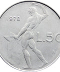 1978 50 Lire Italy Coin
