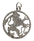 1978 Silver Leon Pendant Vintage Sheffield Hallmarks