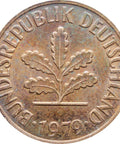 1979 D 2 Pfennig Germany - Federal Republic Coin Munich Mint