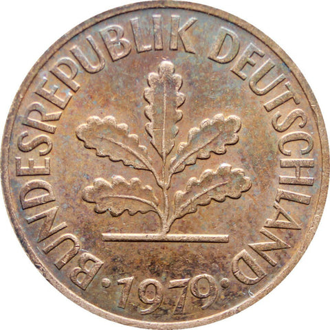 1979 D 2 Pfennig Germany - Federal Republic Coin Munich Mint