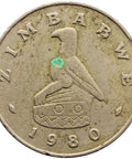 1980 Half Dollar 50 Cent Zimbabwe Coin