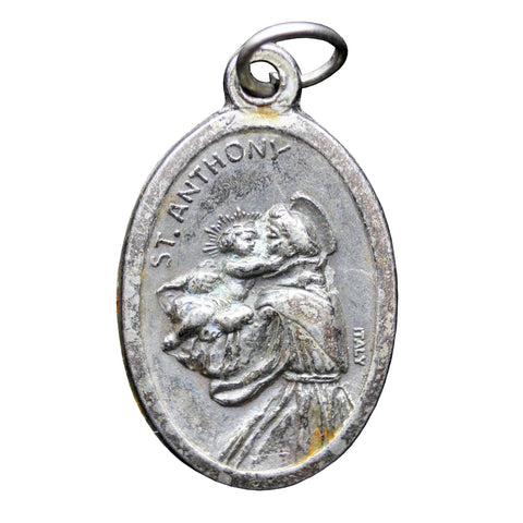 1980' Vintage St Anthony and St Francis Religious Medallion