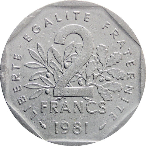 1981 2 Francs France Coin
