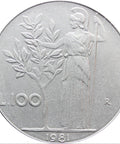 1981 Italy 100 Lire Coin