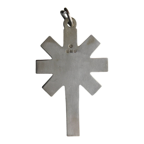 1982 Vintage Cross Pendant Vatican Pope John Paul II Sterling Silver