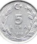 1983 5 Lira Turkey Coin