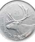 1986 25 Cents Canada Elizabeth II Coin