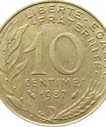 1987 10 Centimes France Coin Marianne