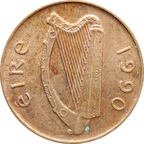 1990 1 Pingin Ireland Coin
