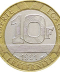 1991 10 Francs France Coin