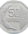 1991 50 Centimos Peru Coin
