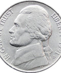 1991 D United States 5 Cents Coin Jefferson Nickel 1st portrait