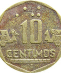 1993 10 Céntimos Peru Coin