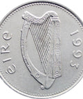 1993 10 Pingin Ireland Coin (small type)