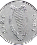1993 10 Pingin Ireland Coin (small type)