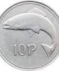 1993 10 Pingin Ireland Coin (small type)