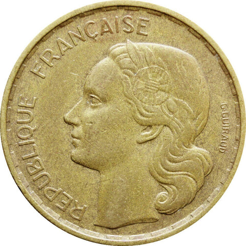 20 Francs 1952 France signature G GUIRAUD 4 feathers