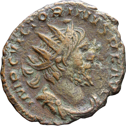 268 - 271 A.D. Gallic Empire Victorinus Bronze Antoninianus Southern Mint