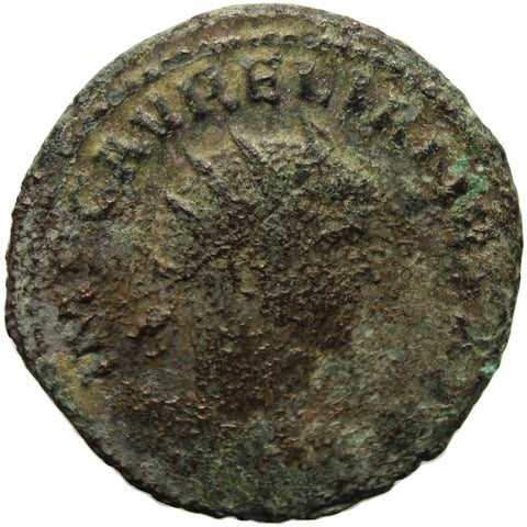 270 - 275 A.D. Roman Empire Aurelian Antoninianus Coin Cyzicus Mint