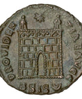 328 - 329 A.D. Roman Empire Coin Constantine I Follis Campgate