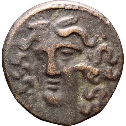 360 - 325 BC. Ancient Greek Thessaly Larissa Æ Dichalkon Coin