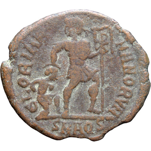 364 - 378 A.D Eastern Roman Empire Valens Bronze AE3 Coin Aquileia Mint