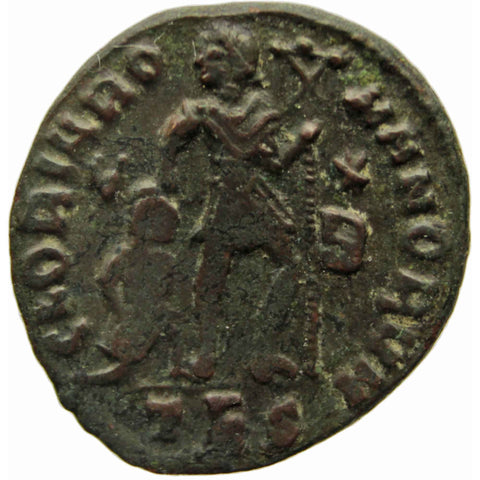 367 - 383 A.D. Roman Empire Gratian Bronze AE3 Coin Thessalonica Mint