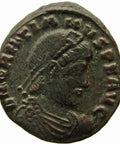 367 - 383 A.D. Roman Empire Gratian Bronze AE3 Coin Thessalonica Mint