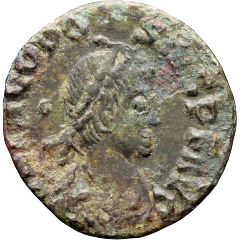 379 - 395 Roman Empire Theodosius I Copper AE4 Coin