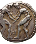 380 - 325 BC Pamphylia Aspendos Stater Coin Silver Tekin Series 4 Two Wrestlers