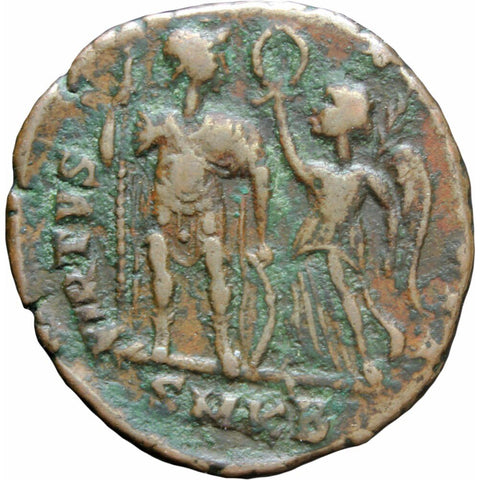 384 - 423 A.D Western Roman Empire Honorius AE3 Coin Cyzicus Mint