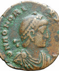 384 - 423 A.D Western Roman Empire Honorius AE3 Coin Cyzicus Mint