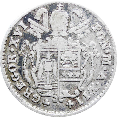 5 Baiocchi 1842 Gregorio XVI Italy Papal States