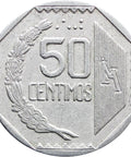 50 Céntimos 1992 Peru Coin