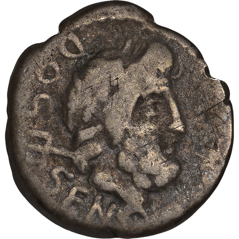 87 BC Roman Republic Coin Quinarius L. Rubrius Dossenus Silver