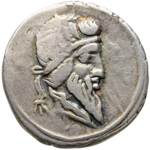 90 BC Roman Republic Denarius Coin Silver Quintus Titius Q•TITI Pegasus