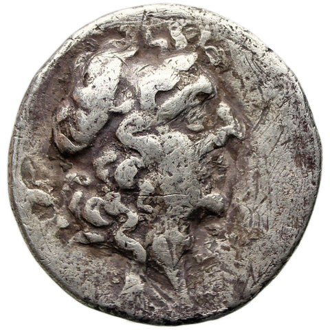 96 - 95 BC Ancient Greek Drachm Cappadocia Ariarathes IX Coin Silver Year 5