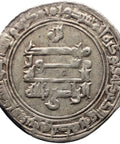 AH 328 Abbasid Caliphate Dirham al - Radi, Dirham, Madinat al - Salam Islamic Coin Silver