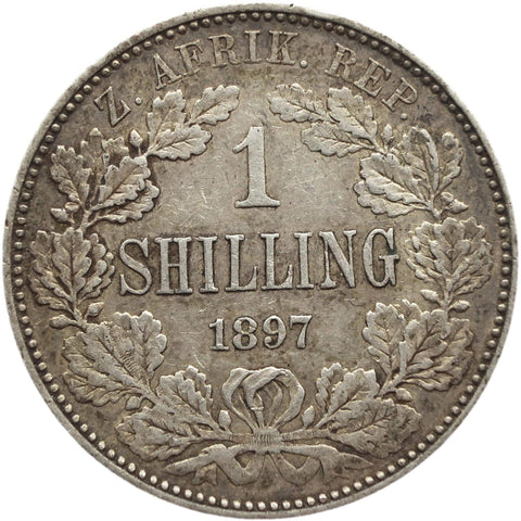 Anglo Boer War 1897 Shilling Trench Art South Africa Paul Kruger Silver Coin
