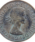British Coin 1964 One Penny Elizabeth II 1st portrait United Kingdom Coin Old Money Numismatic Collectible 1 Penny GRATIA·REGINA