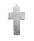 Cross Pendant Folk Art Vintage Plastic