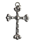 Cross Pendant Pink Glass Vintage Religious