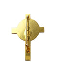 Cross Pin Vintage Enamel World Globe Religion