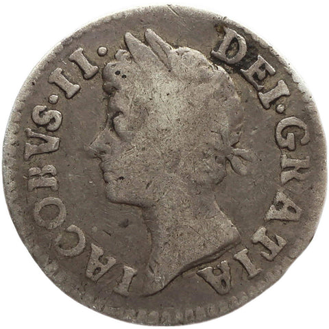 England 1688 2 Pence Maundy James II Coin Silver