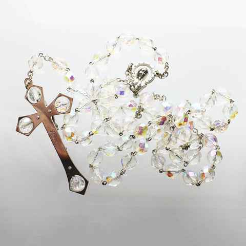 Glass Beads Rosary Vintage Roma Prayer Beads