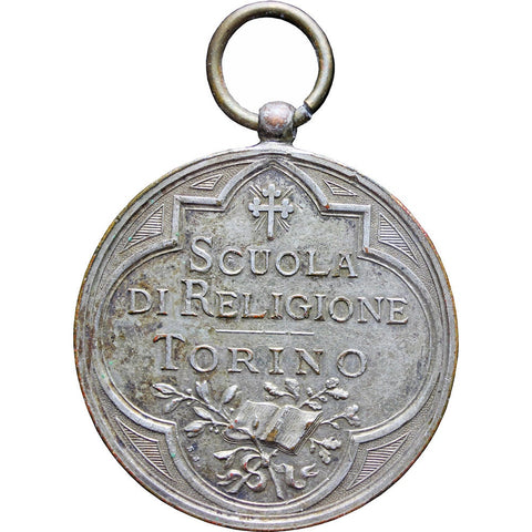 1887’s Antique Religious Medal Italy Stefano Johnson Medallion
